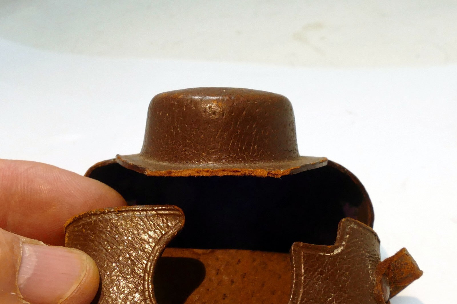 Leather Camera Case for Rubix 16mm camera miniature vintage
