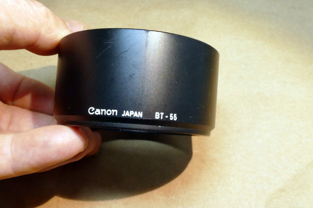 Canon BT-55  Hood for FD 85mm f1.8 100mm f2.8 Lens shade - OEM Genuine