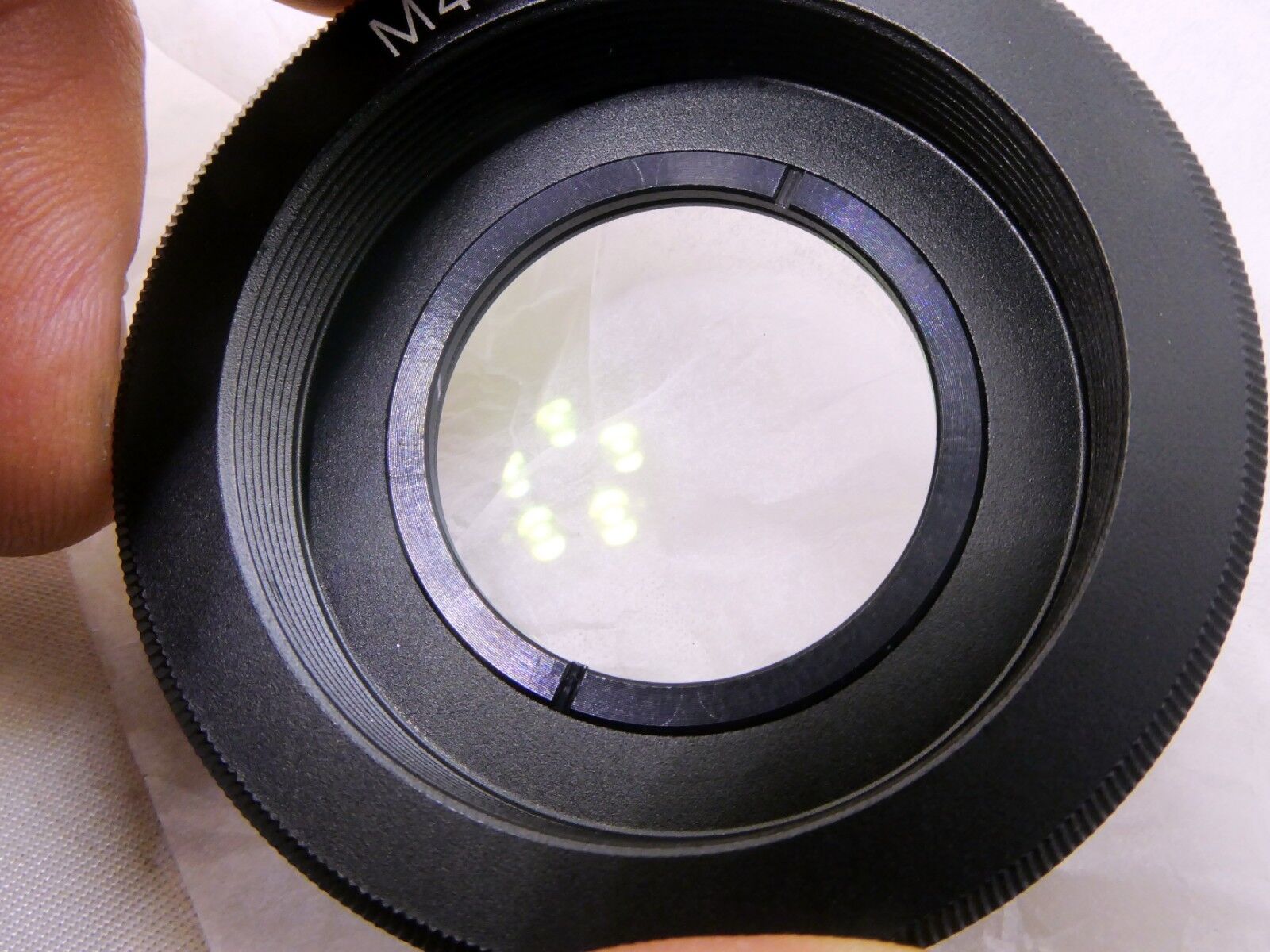 M42 Pentax screw mount Lens to Nikon F Ai-s Camera adapter Ring w Glass Infinity