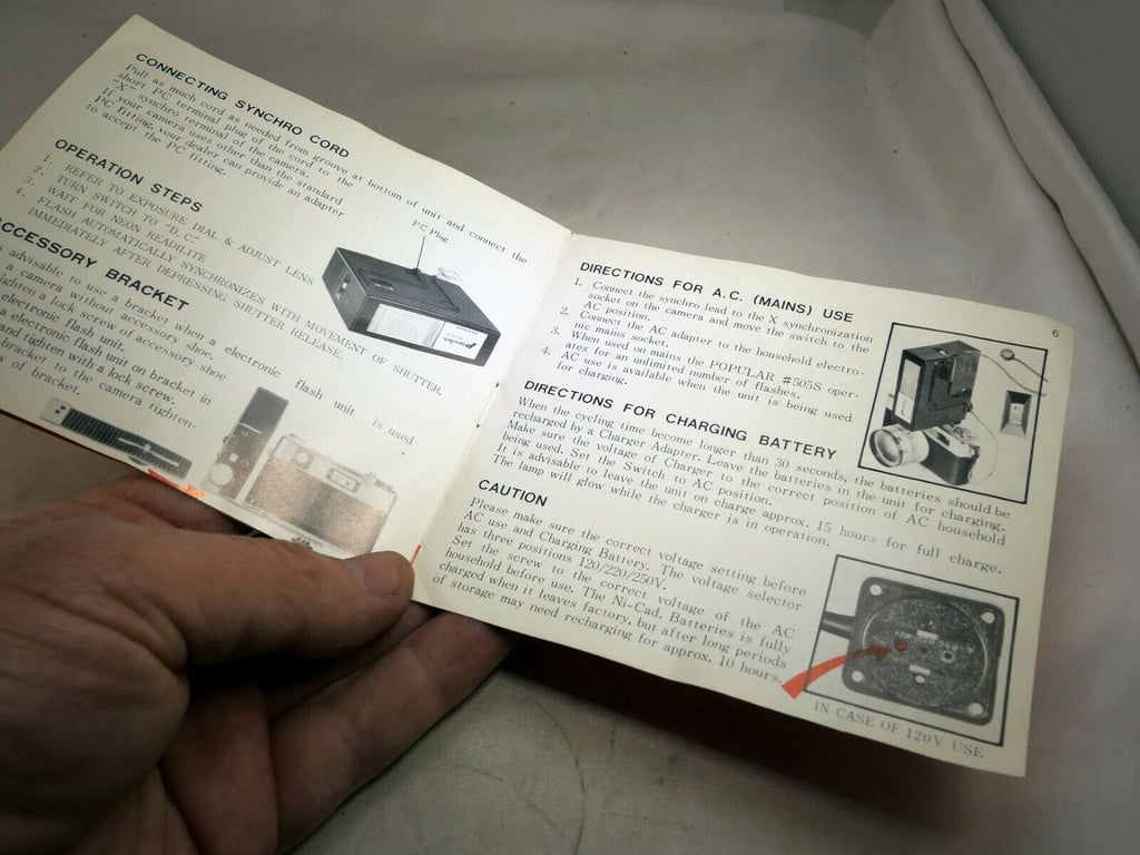 Popular 505S Flash Morris Guide Owners Manual   English E