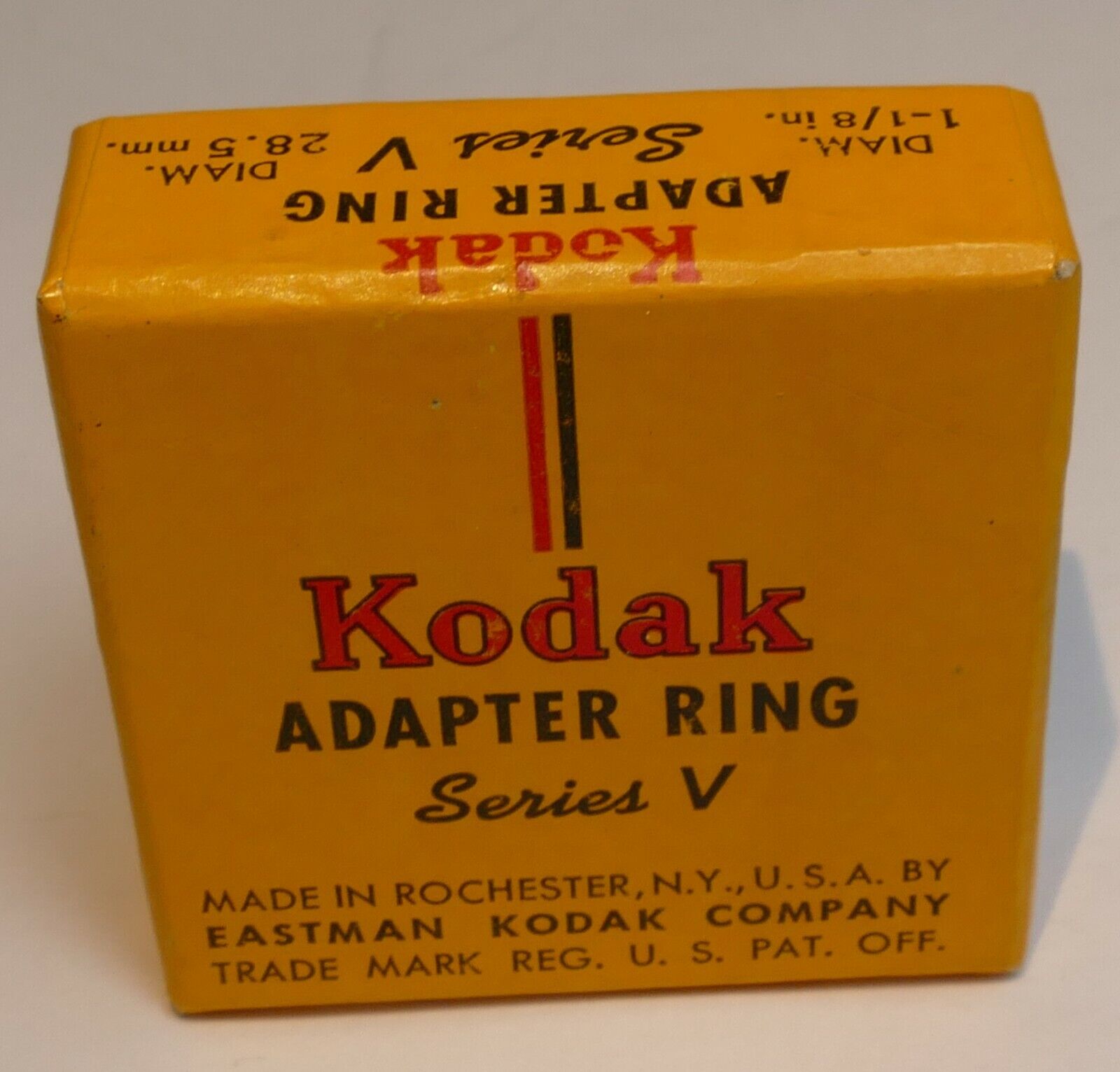 Kodak series V 5 Adapter ring with 1  1/8" 28.5mm retainer ring Filter Holder
