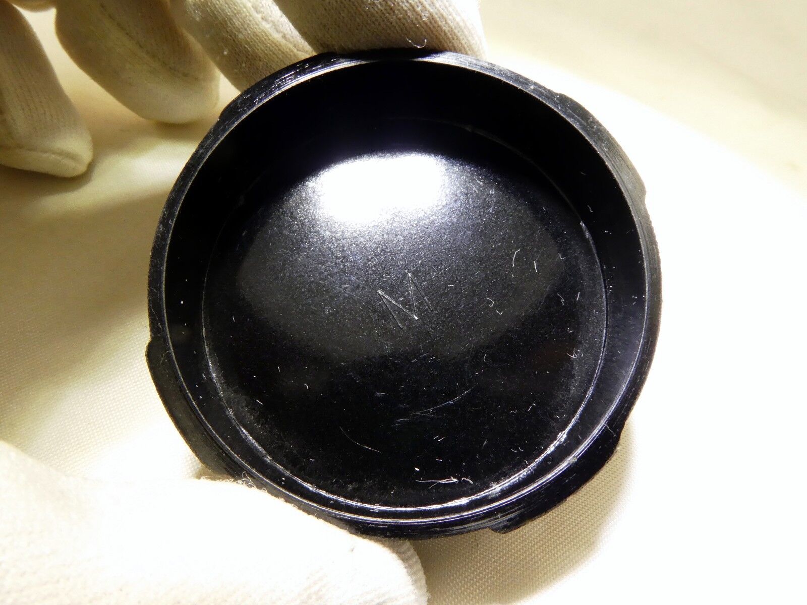 "M" vintage rangefinder Rear Lens Cap (unknown brand)