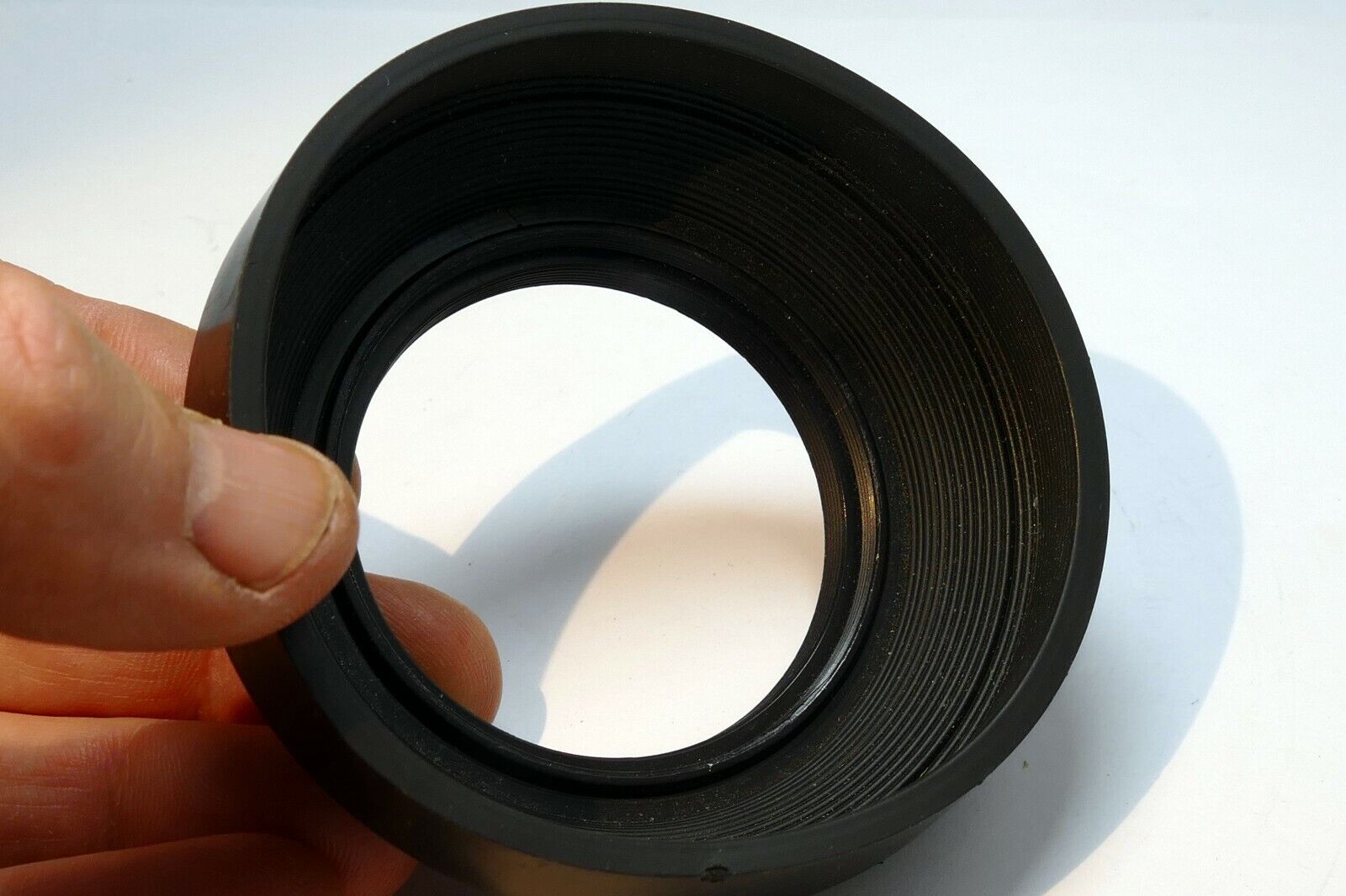 55mm Rubber Collapsible Lens Hood Shade Telephoto 200 300mm double threaded