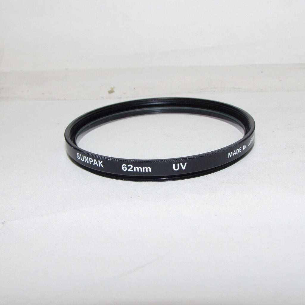 Genuine Sunpak UV 62mm Lens Filter Made in Japan O30418