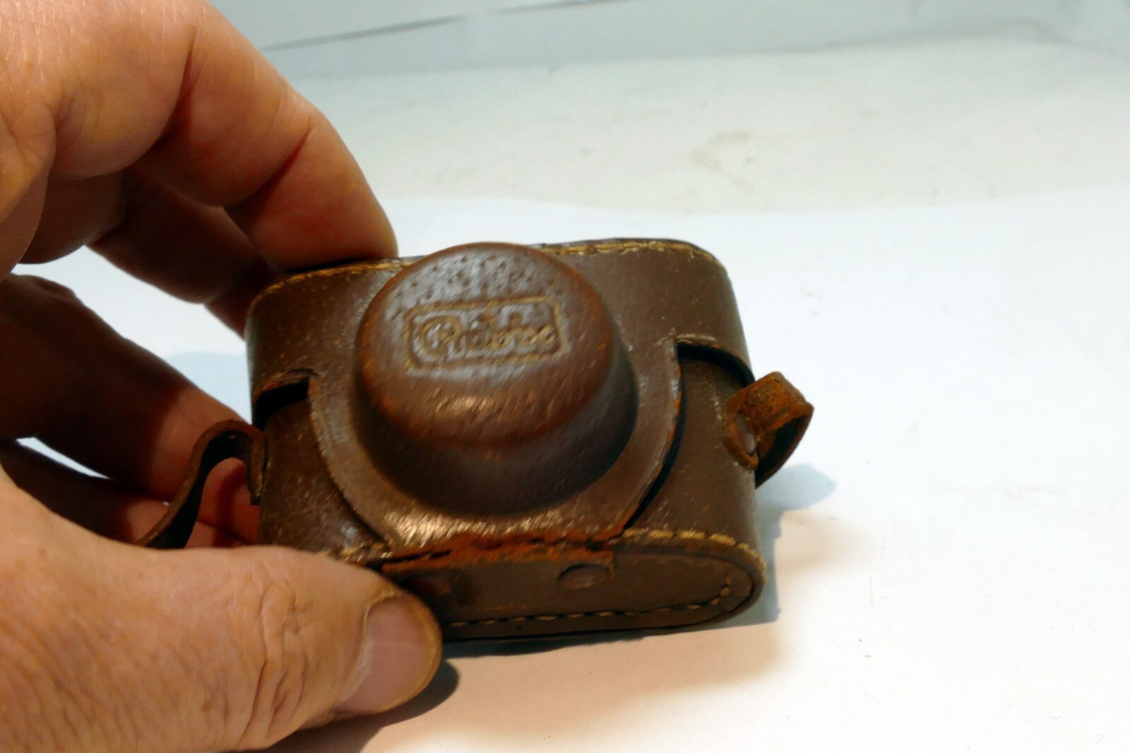 Leather Camera Case for Rubix 16mm camera miniature vintage