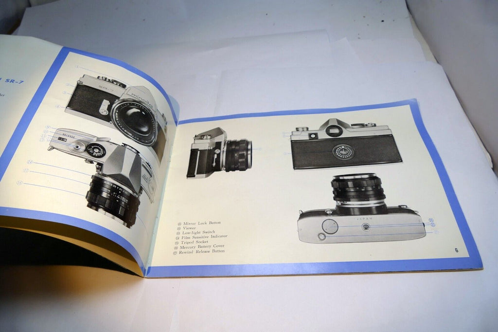 Minolta SR-7 SR-1 Camera Brochure Guide