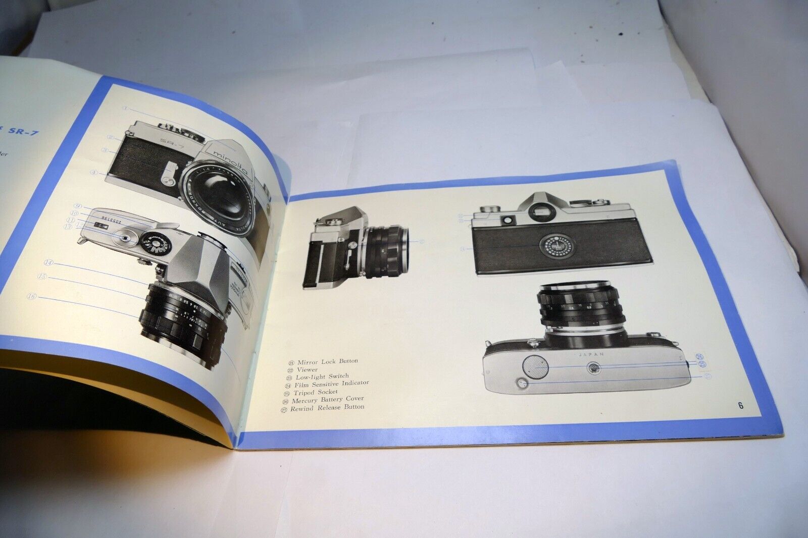 Minolta SR-7 SR-1 Camera Brochure Guide