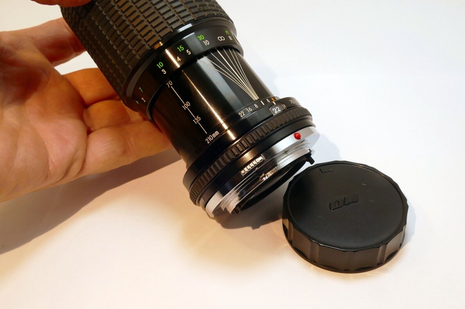 Sigma 70-210mm f4.5 lens for Olympus OM with Haze (AS IS Parts or Repair)