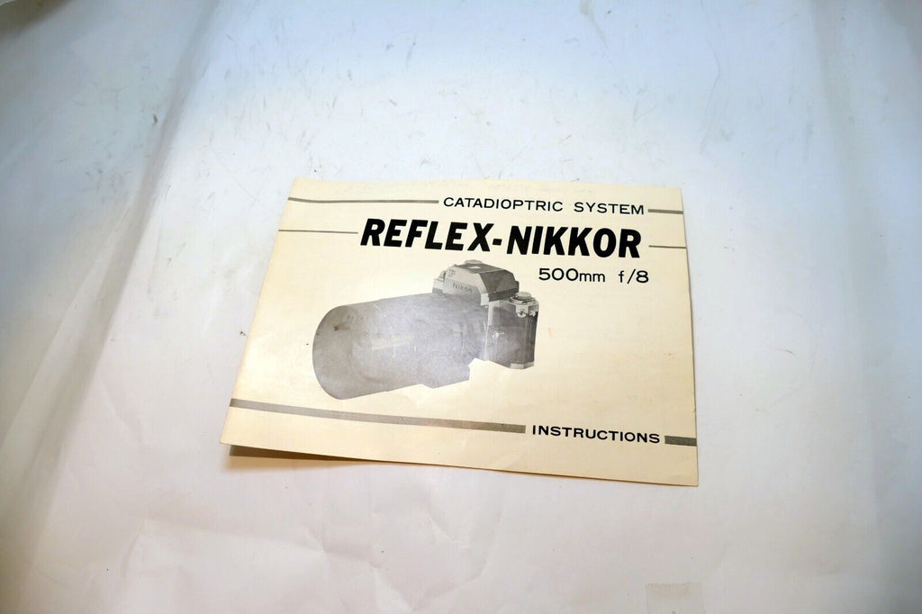 Nikon Reflex-Nikkor 500mm f8 CATADIOPTRIC FLENS Instruction Guide Manual