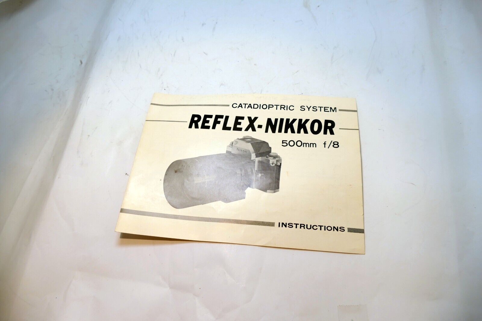 Nikon Reflex-Nikkor 500mm f8 CATADIOPTRIC FLENS Instruction Guide Manual