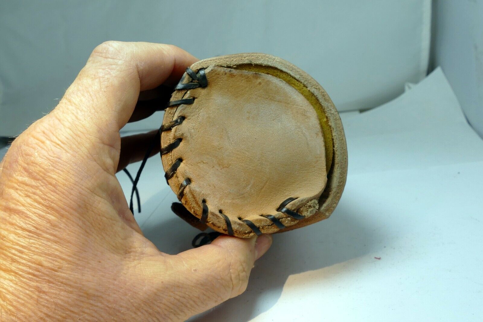 Handmade Hard lens case 2.5X3.5" 28mm f2.8 50mm f1.4 lens (wild west) leather