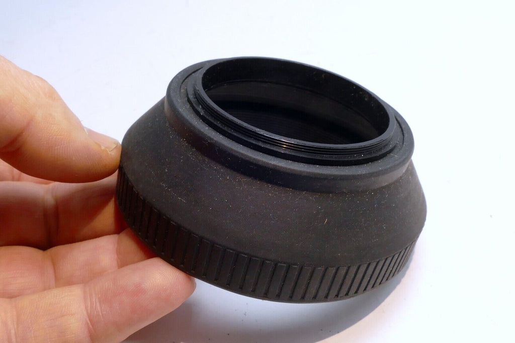 58mm double Threaded Rubber  Lens Hood Shade wide angle for 28mm f2.8