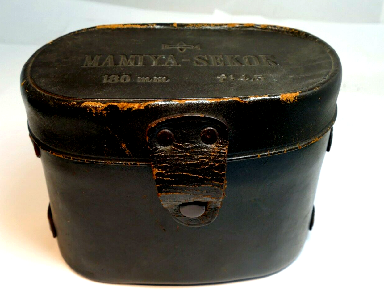 Mamiya Sekor 180mm f4.5 Hard case for lens TLR brown 18cm 13.5cm