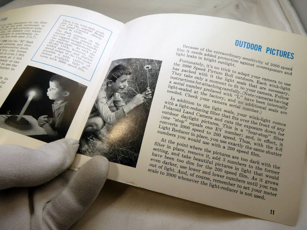 Polaroid 3000 speed film Instructions Manual Guide  English EN