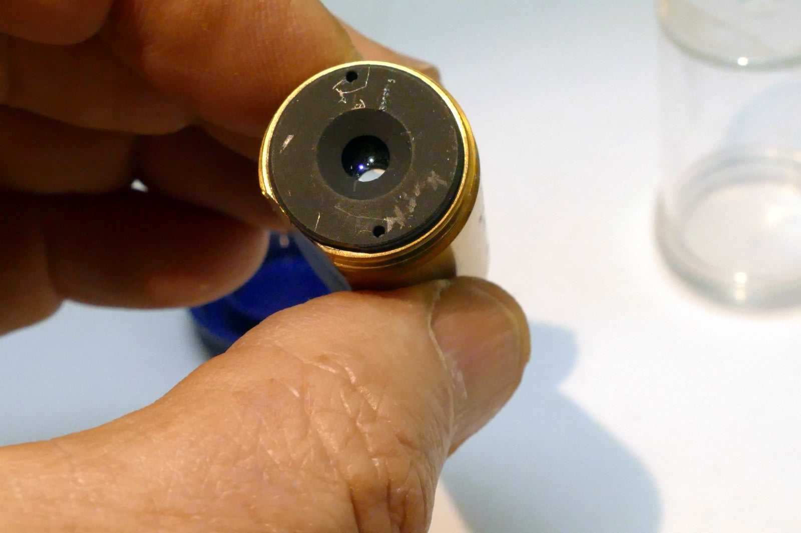 OLYMPUS Microscope Objective lens without markings
