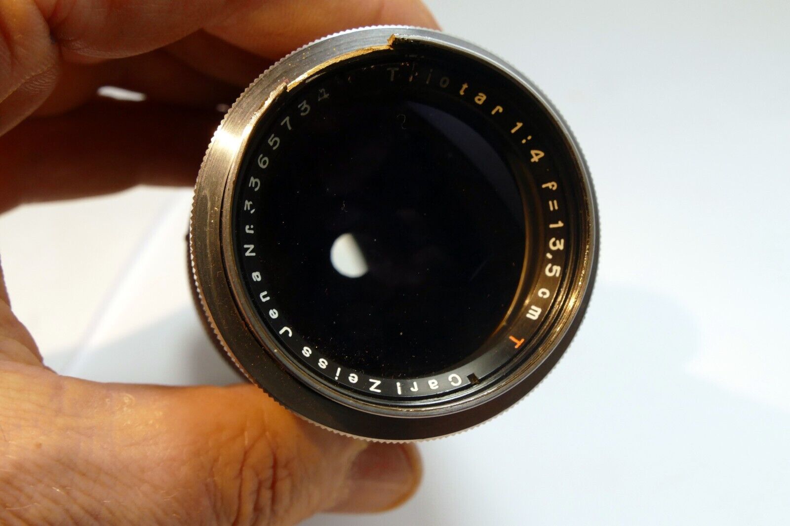 Carl Zeiss Jenna Triotar 13.5cm  f4 T  Lens Exakta mount - AS IS Parts or Repair