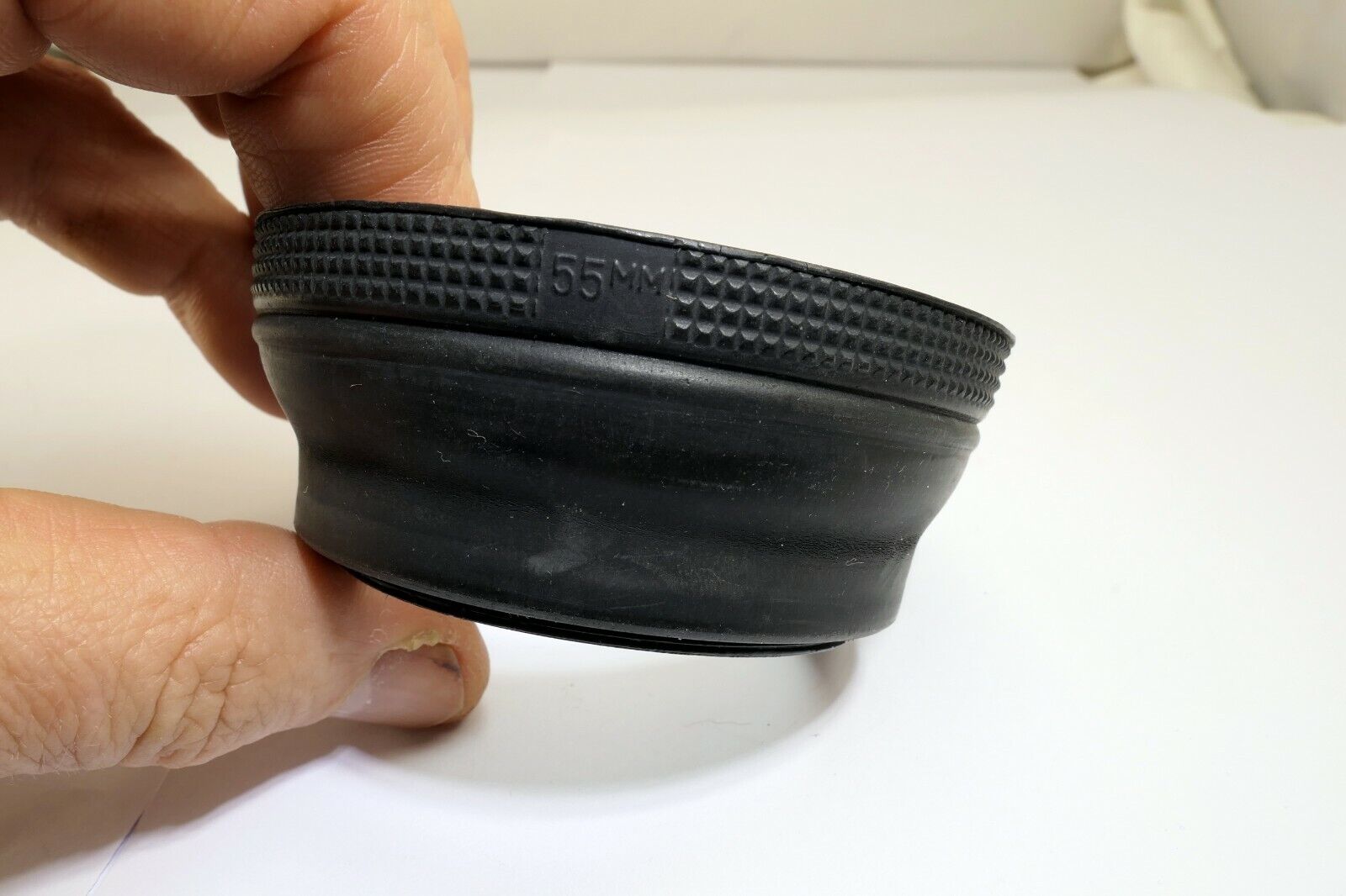 55mm Lens Hood Shade Rubber double threaded telehoto for 85mm 50mm f1.8 f1.7