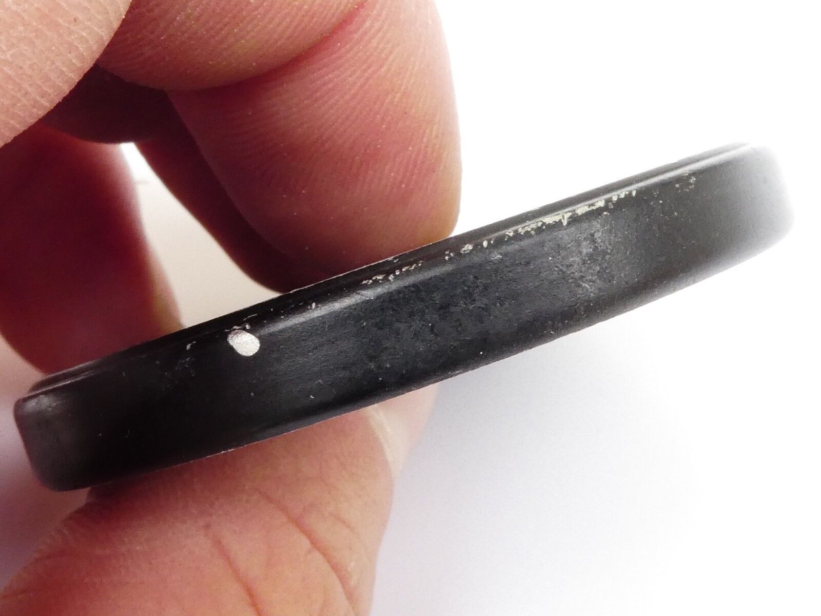 Used Soligor 49mm Lens Front Cap Black slip-on type metal