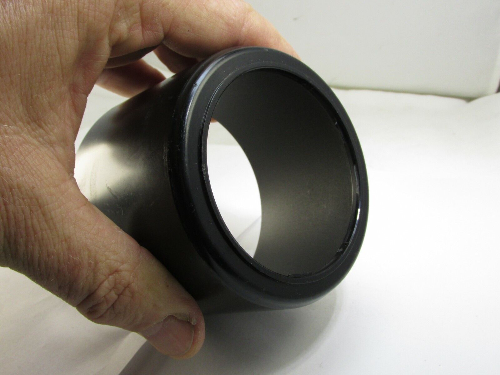 Plastic Lens Hood unknown brand 63mm ID  twist on type