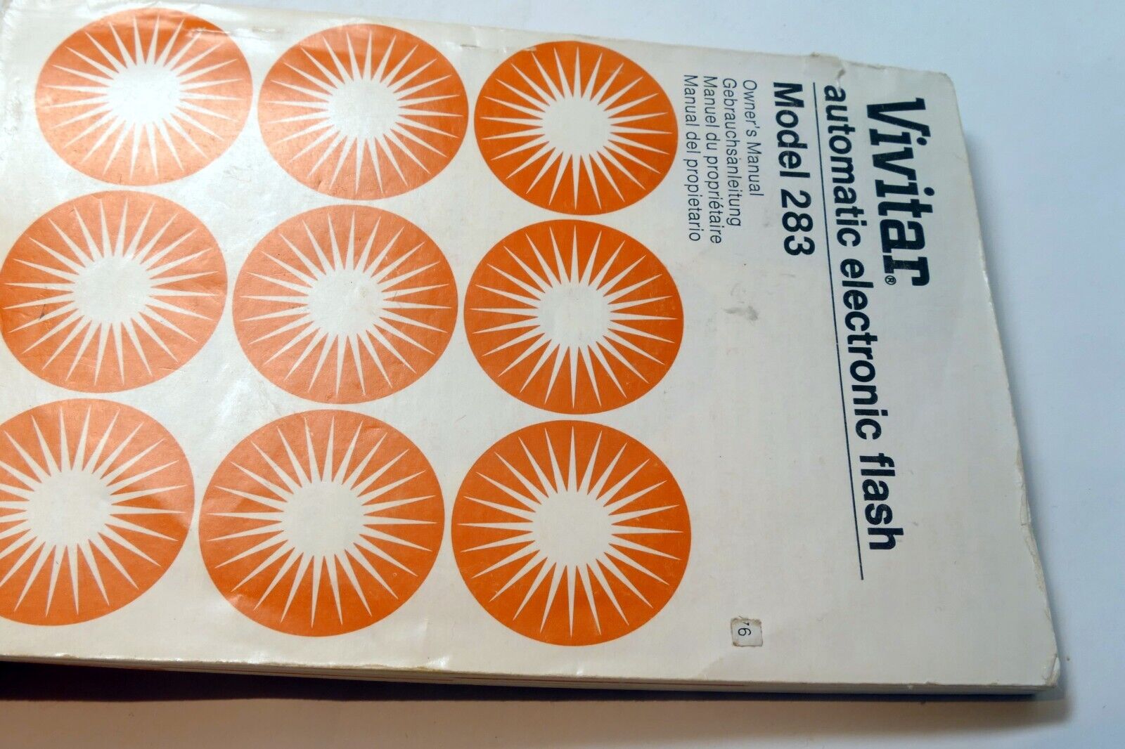 Vivitar Flash 283 Owner's manual  Instruction Guide E English Gr Sp Fr
