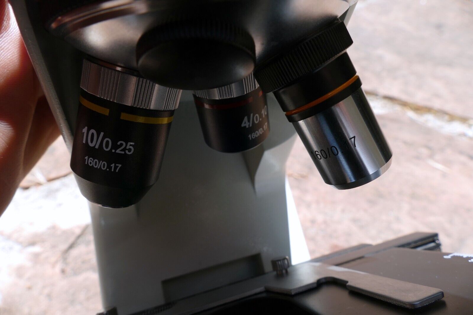 N-180M Biological Lab Medical Microscope Novel - w/ 4X 10X PH 160 0.17 objective