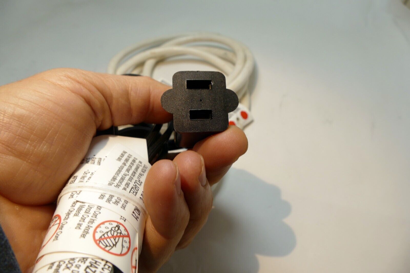 2x Extension Power Cord Cable 6  feet long lot pack of two