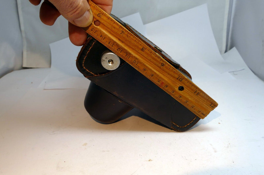 Argus C3 Matchmatic camera leather case black  brick Top Grain  Cowhide USA