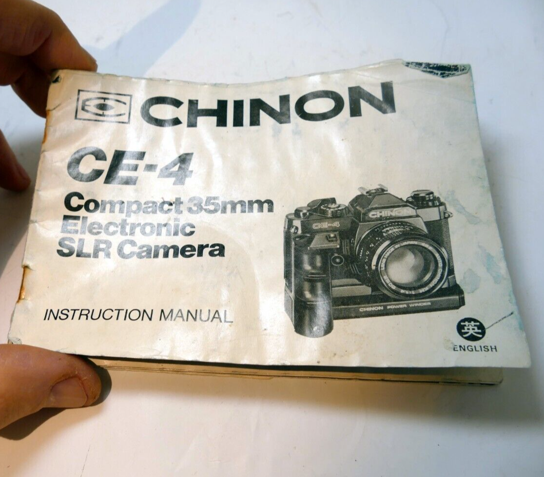 Chinon CE-4 35mm SLR Camera INSTRUCTION manual GUIDE English EN