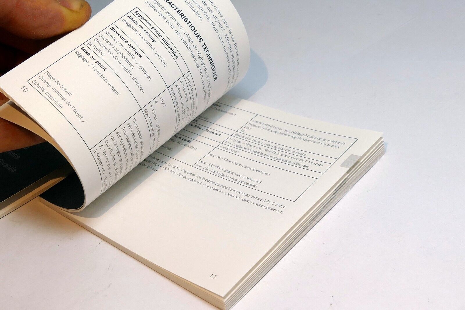 Leica Vario-Elmar-TL 18-56mm f3.5-5.6 11080 Lens Instructions manual Guide