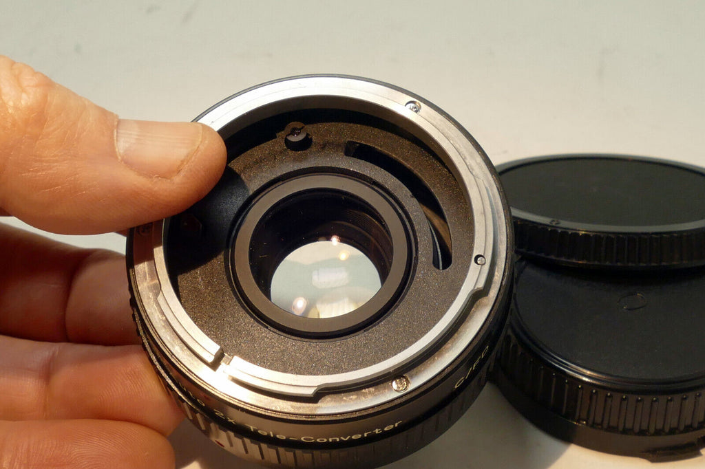 Gemini 2X Teleconverter lens Tele-plus for Canon C / FD  mount  w/ both caps