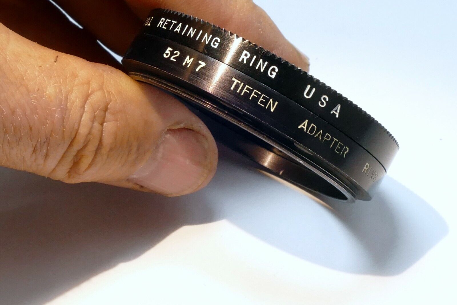 Tiffen 52mm to  54mm series VII 7 filter adapter holder with retaining ring #701