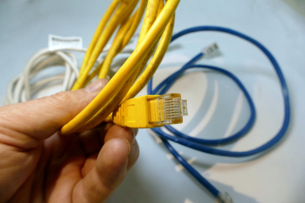 CAT5 Ethernet Patch Cable RJ-45 Internet Cord pack of 4 lot  4-6 feet long