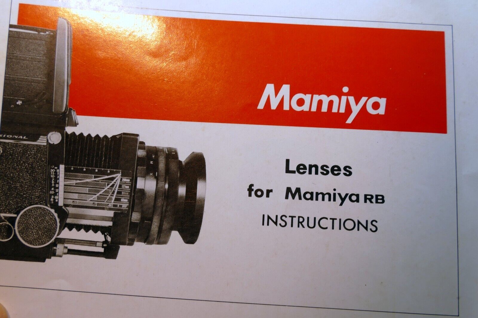Mamiya RB67 6X7  Lens Specifications Brochure