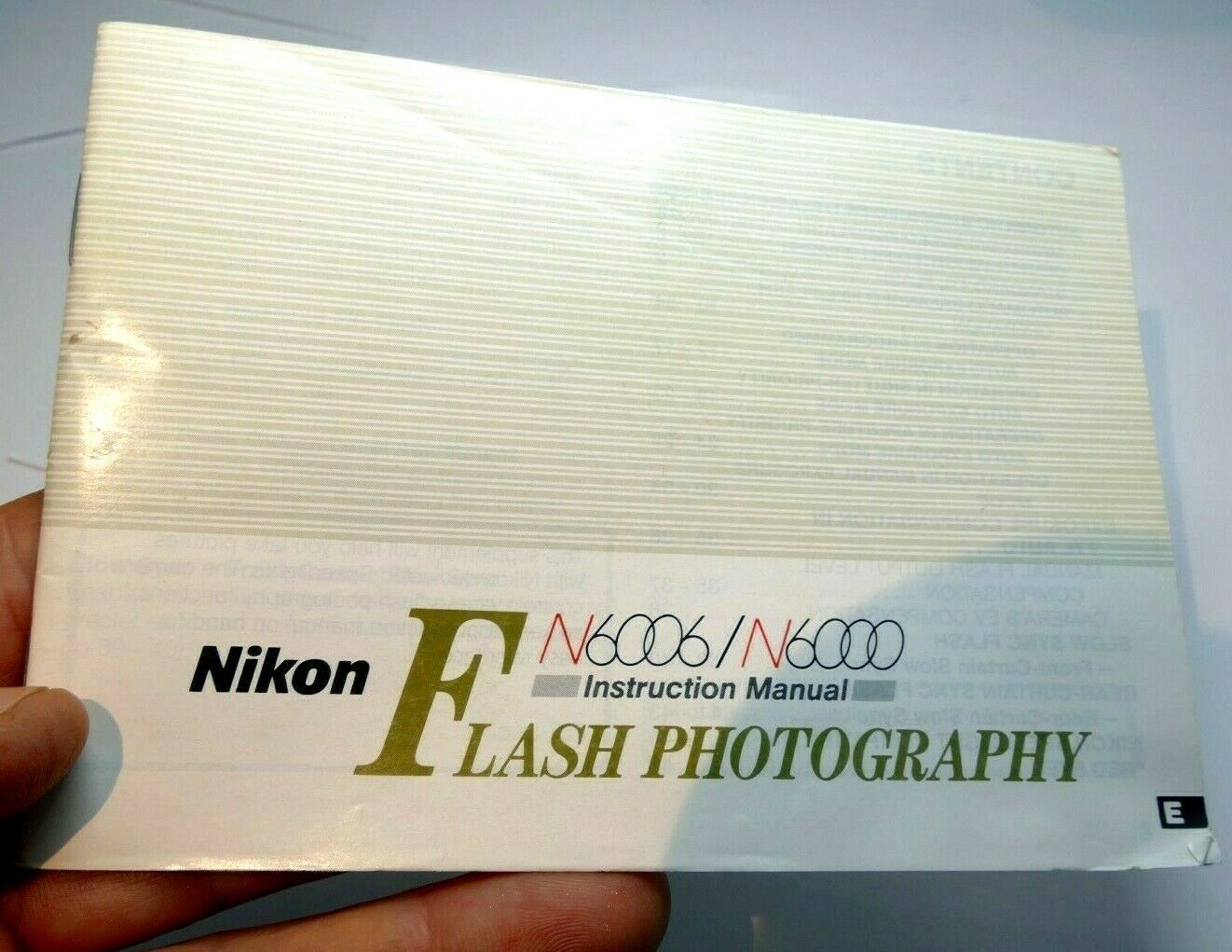 Nikon N6006 N6000 CAMERA FLASH Photography GUIDE Book manual