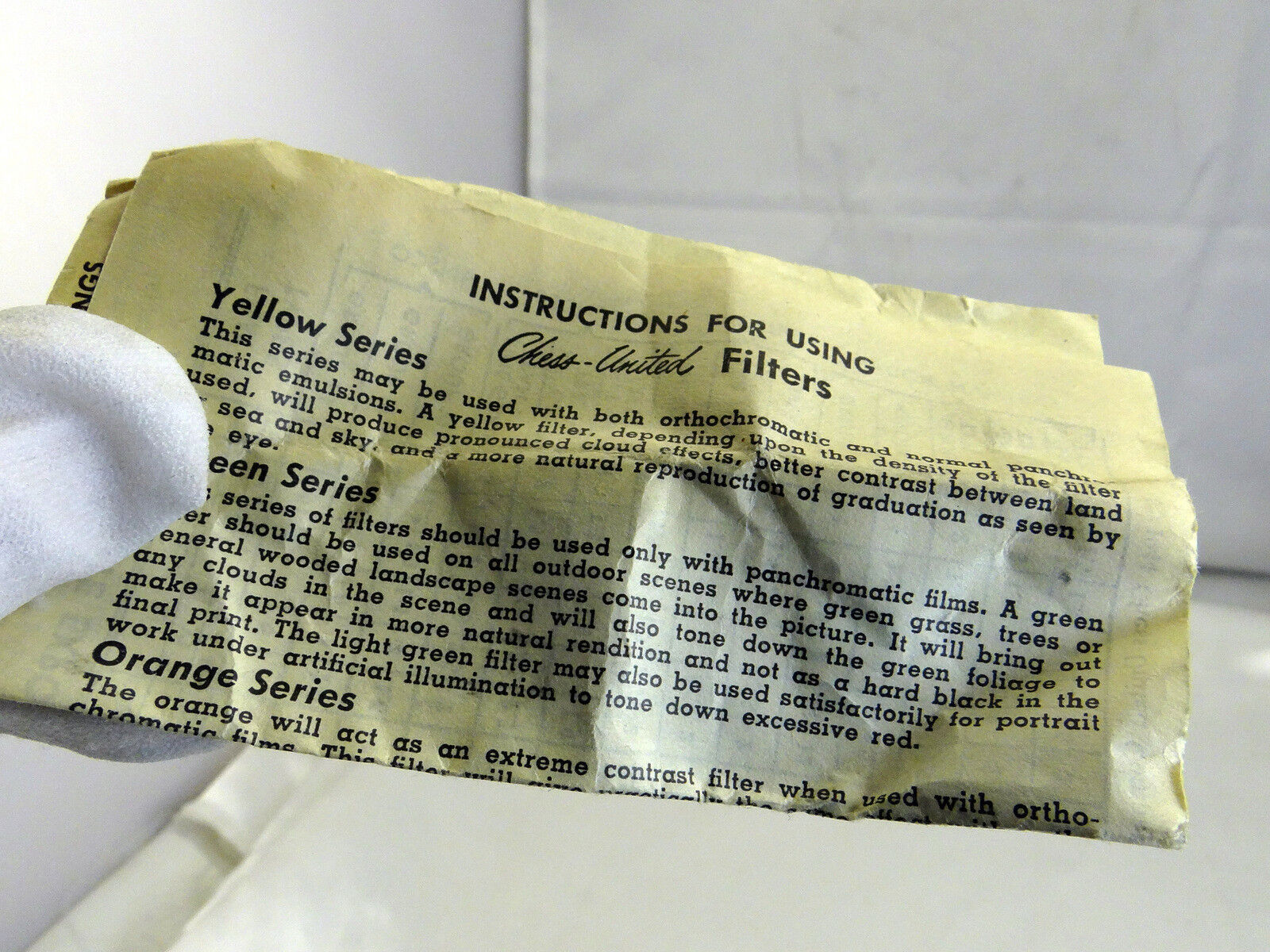 Chess United Chroma Filter For Lenses f1.9 f2.5 f2.7 f3.5 14mm OD screw in type