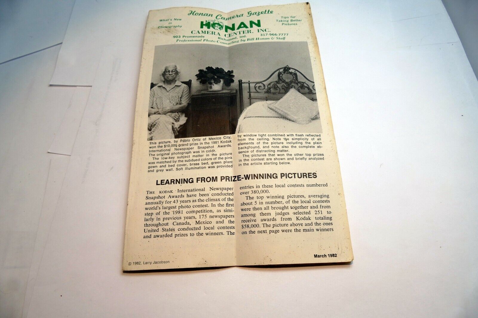 Honan Camera Gazette vintage 1980's tips for better pictures