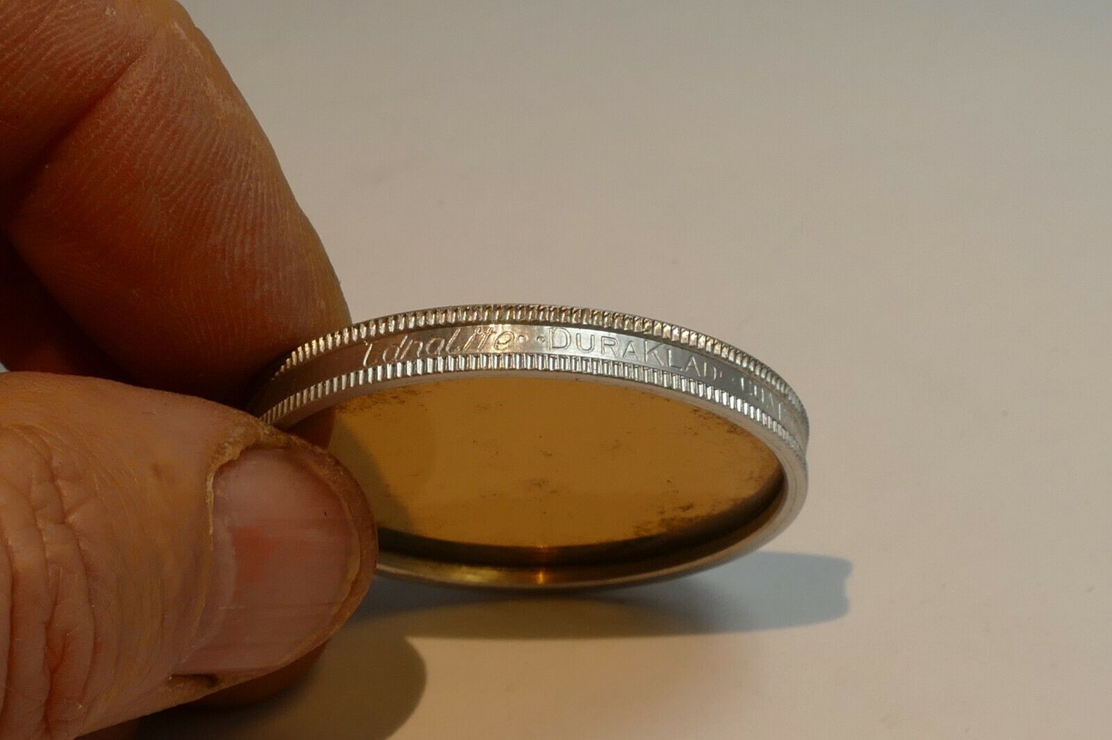 Ednalite Duraklad Chrome type A #85 warming  lens filter 42mm OD drop in type