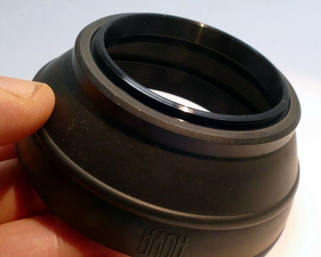 Hoya 49mm rubber lens hood shade  genuine OEM made in Japan vintage