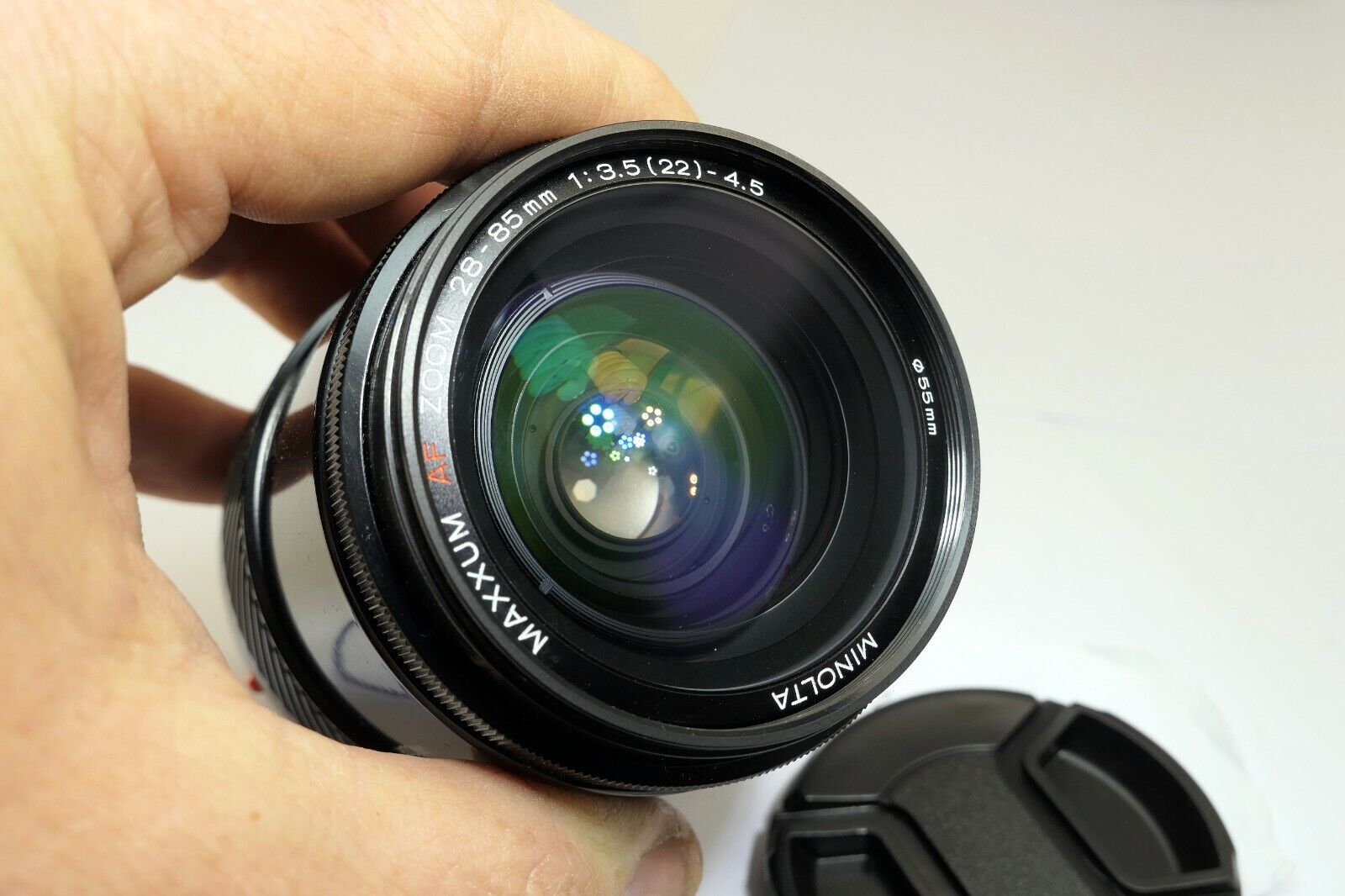 Minolta Maxxum 28-85mm f3.5-4.5 AF Lens (with fungus inside, focus stuck) AS IS