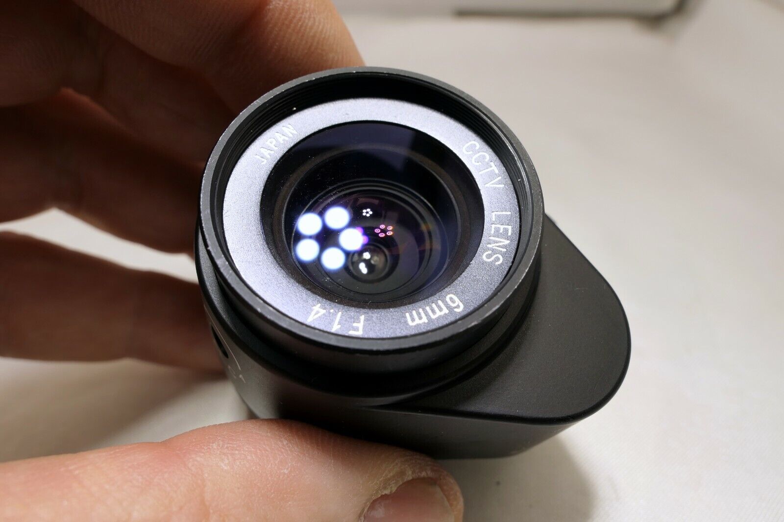 CCTV TV LENS 6mm f1.4 C-mount Lens   -   cable cut AS IS PARTS or Repair only