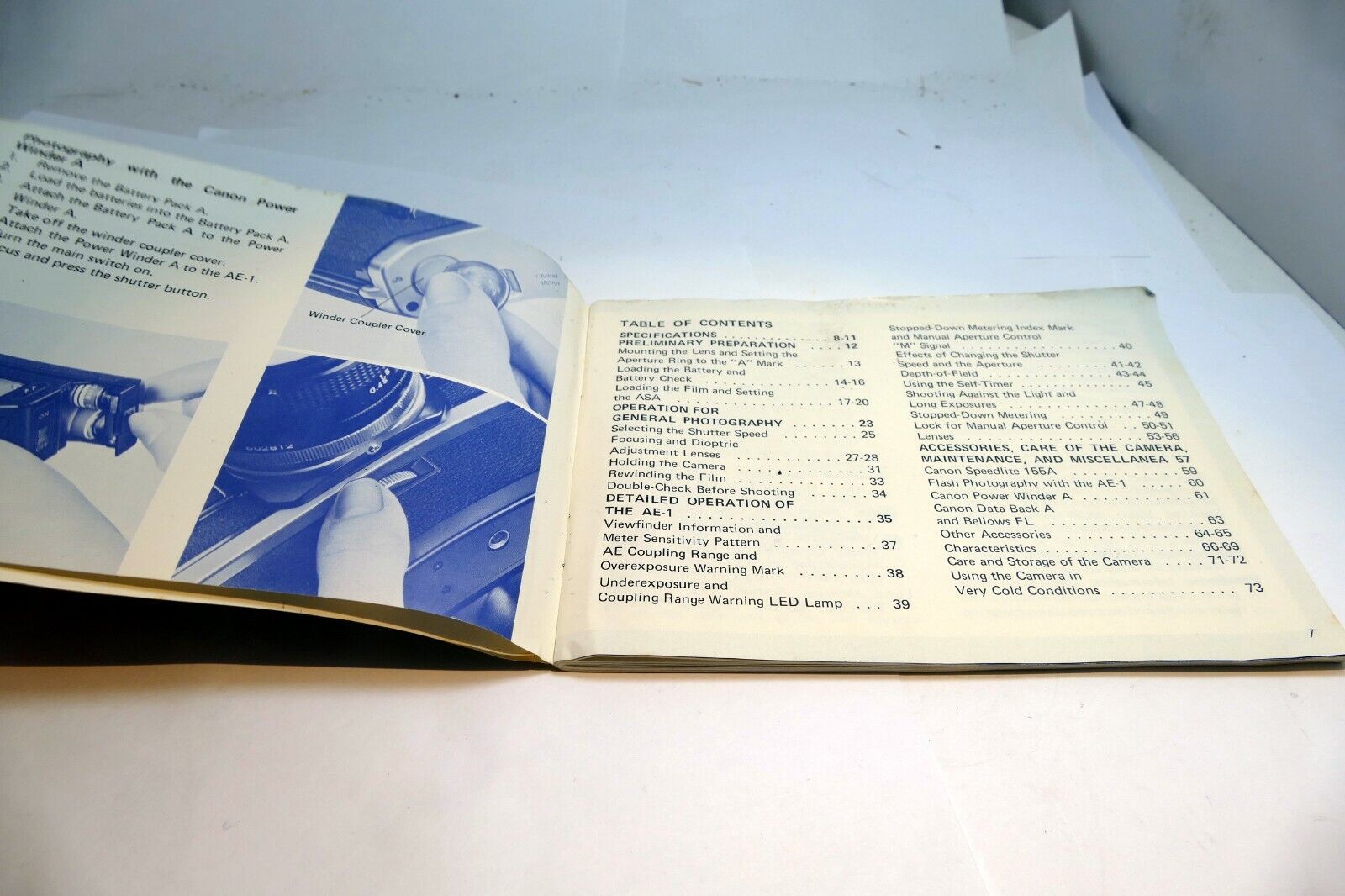 Canon AE-1 camera Manual Guide   Instructions EN Instruction Guide
