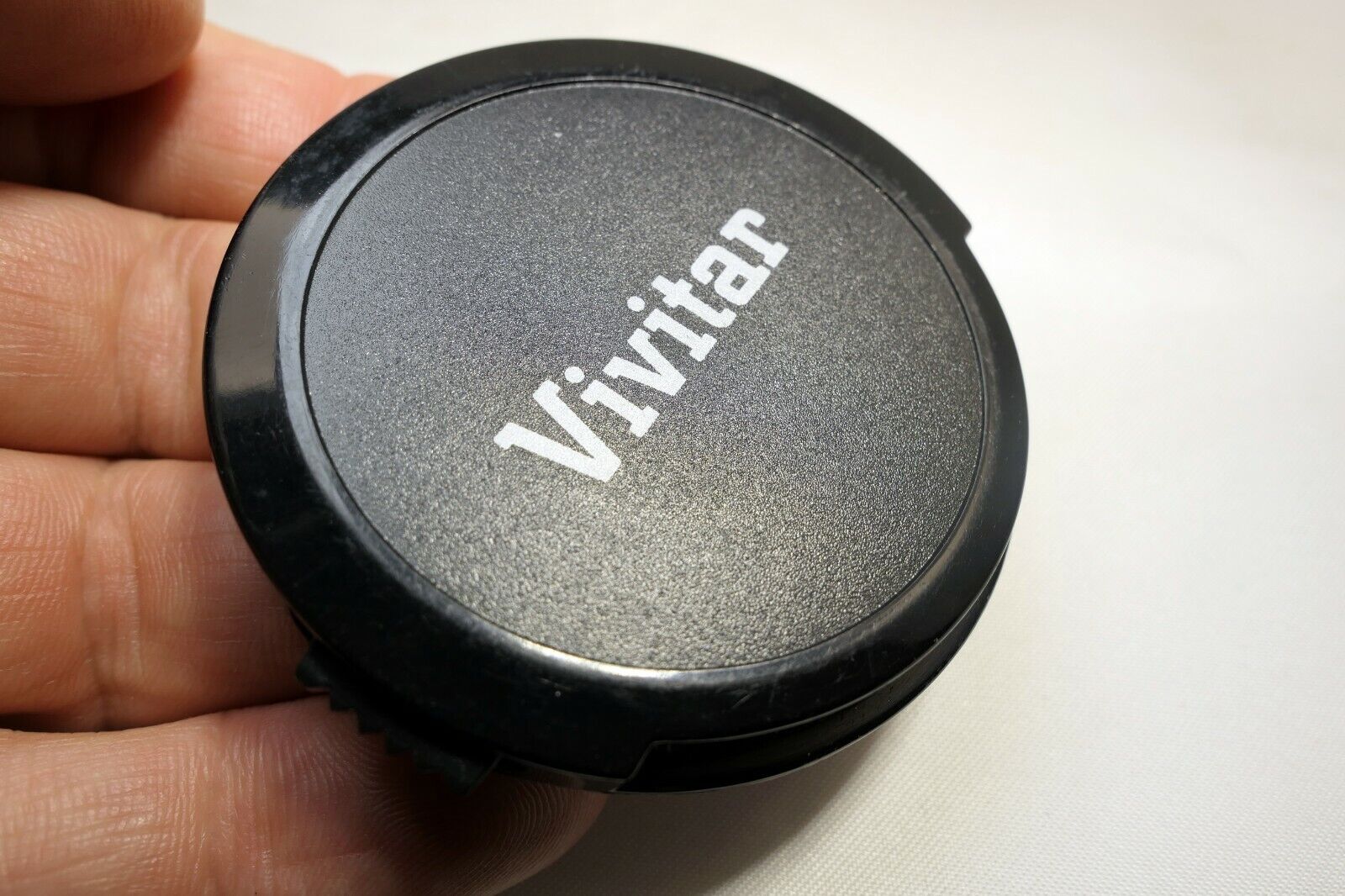 Vivitar 55mm Front Lens Cap snap on type Black vintage