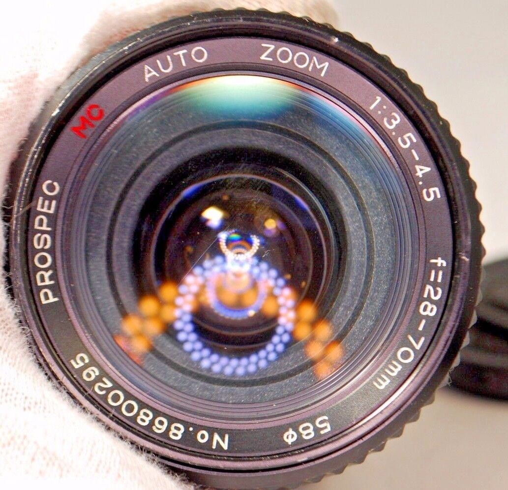 Prospec Zoom f3.5-4.5 28-70mm Lens for Pentax A KA KR manual focus zoom