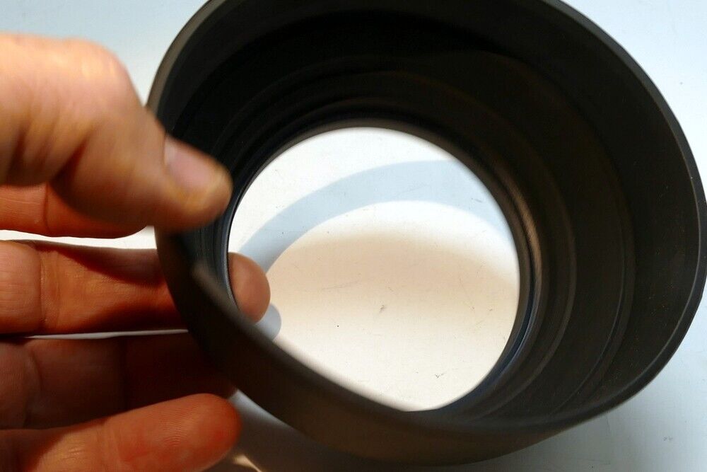 77mm Rubber Lens Hood Shade double threaded telephoto 400mm