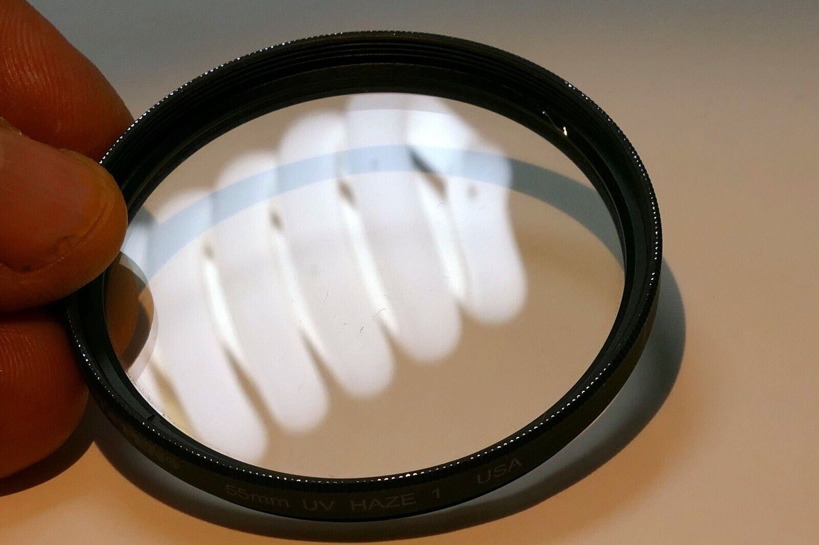 55mm HAZE- 1 TIFFEN OPTICAL GLASS  Filter UV Made in  USA