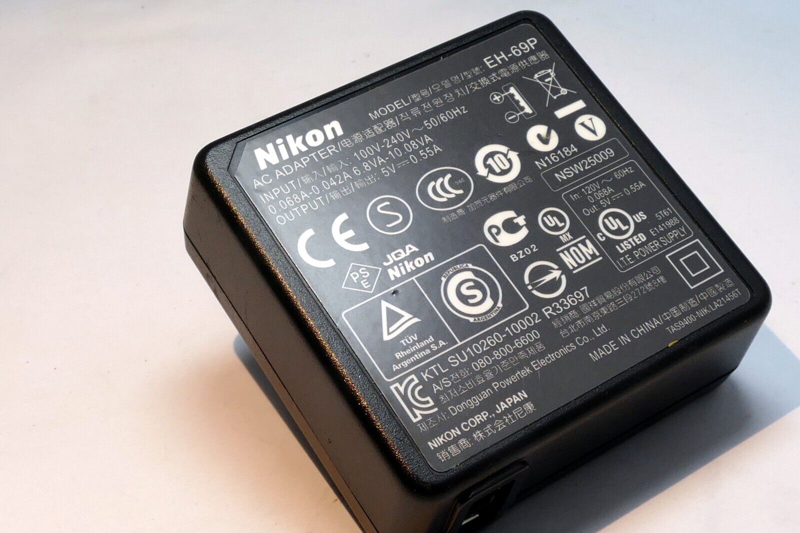 Nikon EH-69P AC USB charger adapter Genuine OEM US plug