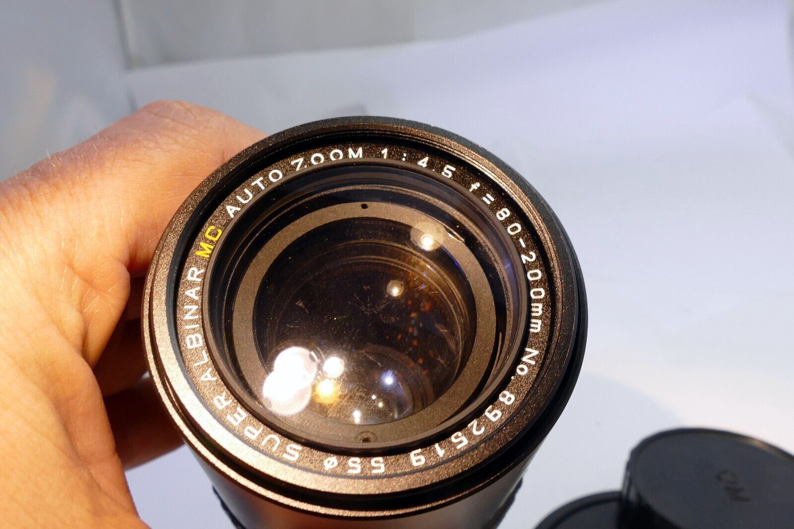 Albinar  80-200m f4.5 Lens for Olympus OM mount manual focus telephoto