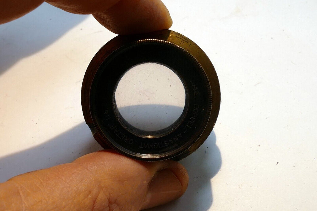 Doppel Anastigmat Oretar 13.5cm f6.8 Lens GruneBach Bonn brass 135mm