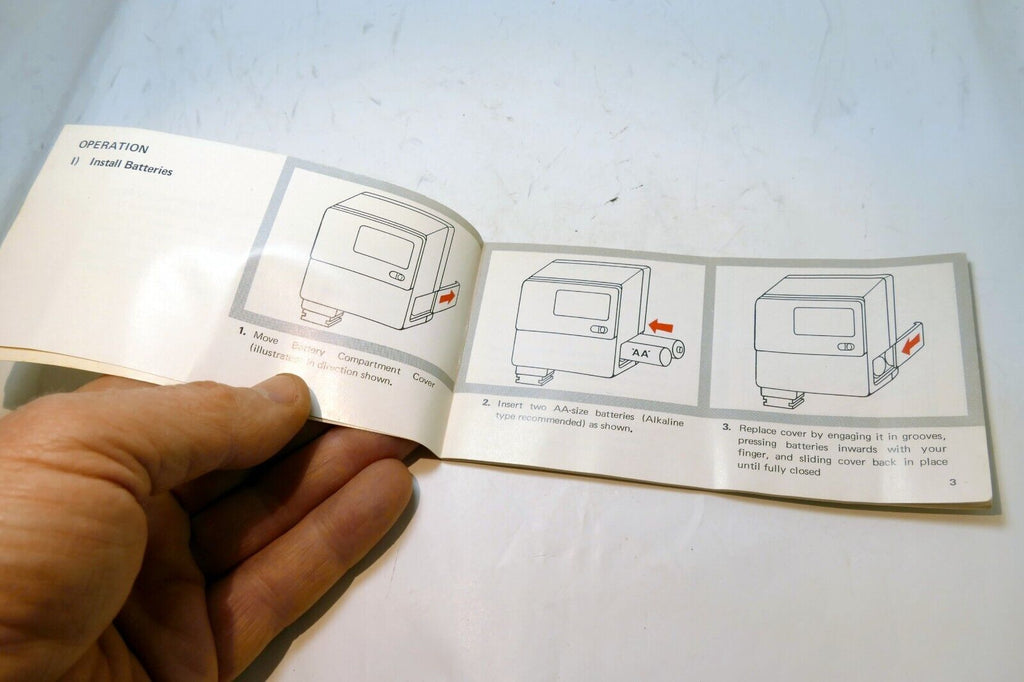 Sunpak Auto 101 650 Flash  Instructions  guide manual English EN