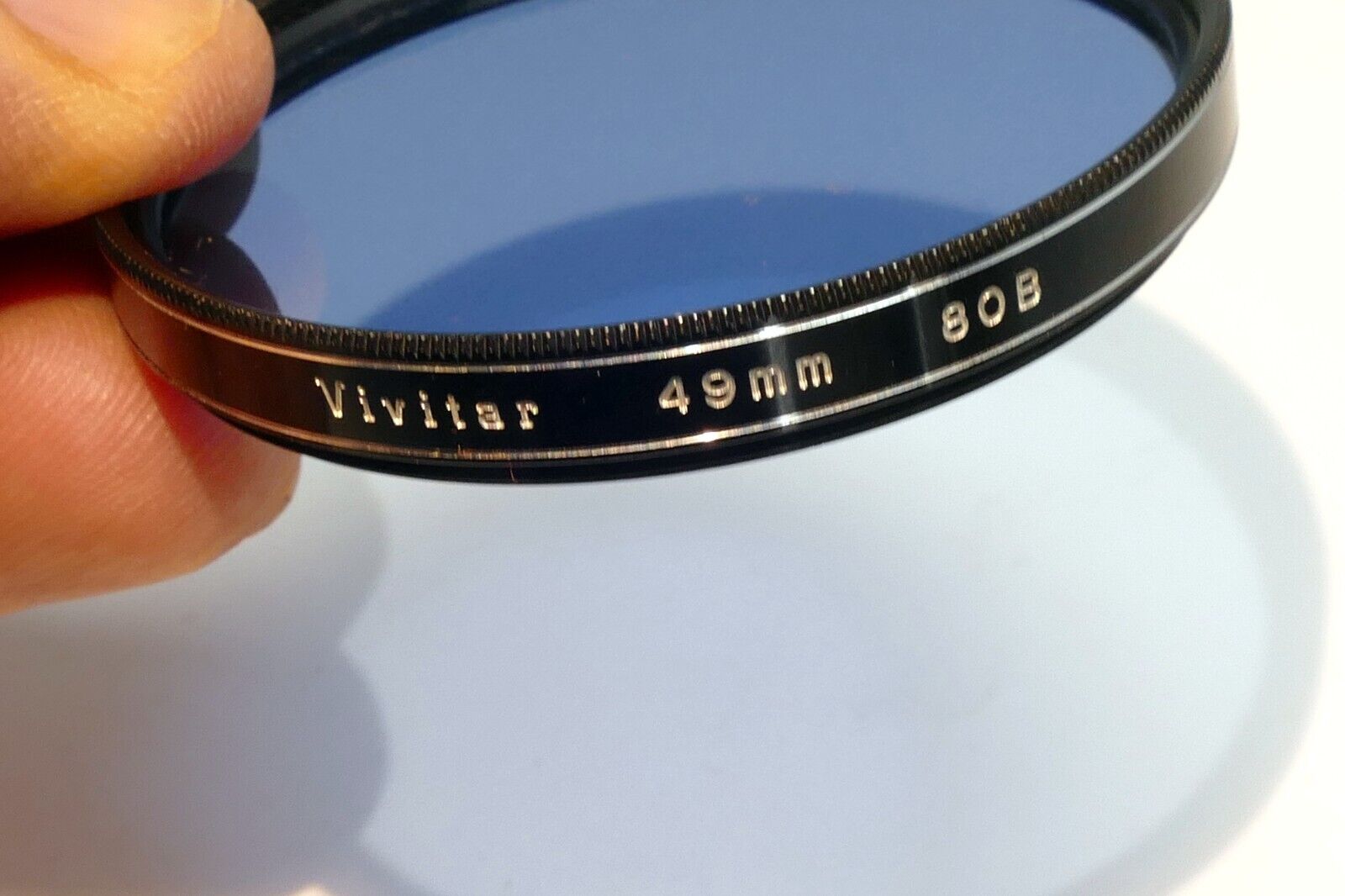 Vivitar  49mm Lens  Filter 80B Dark Blue